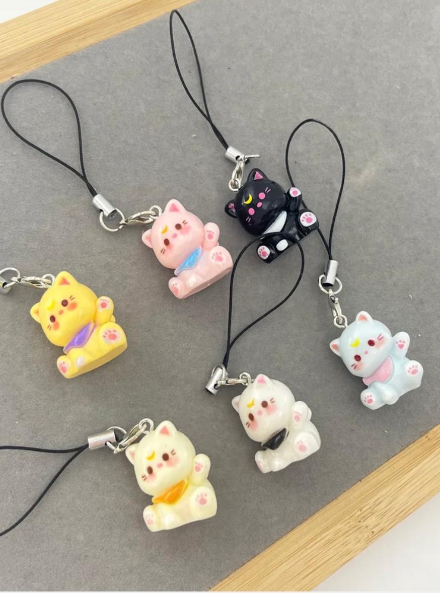 Kitten phone Charm