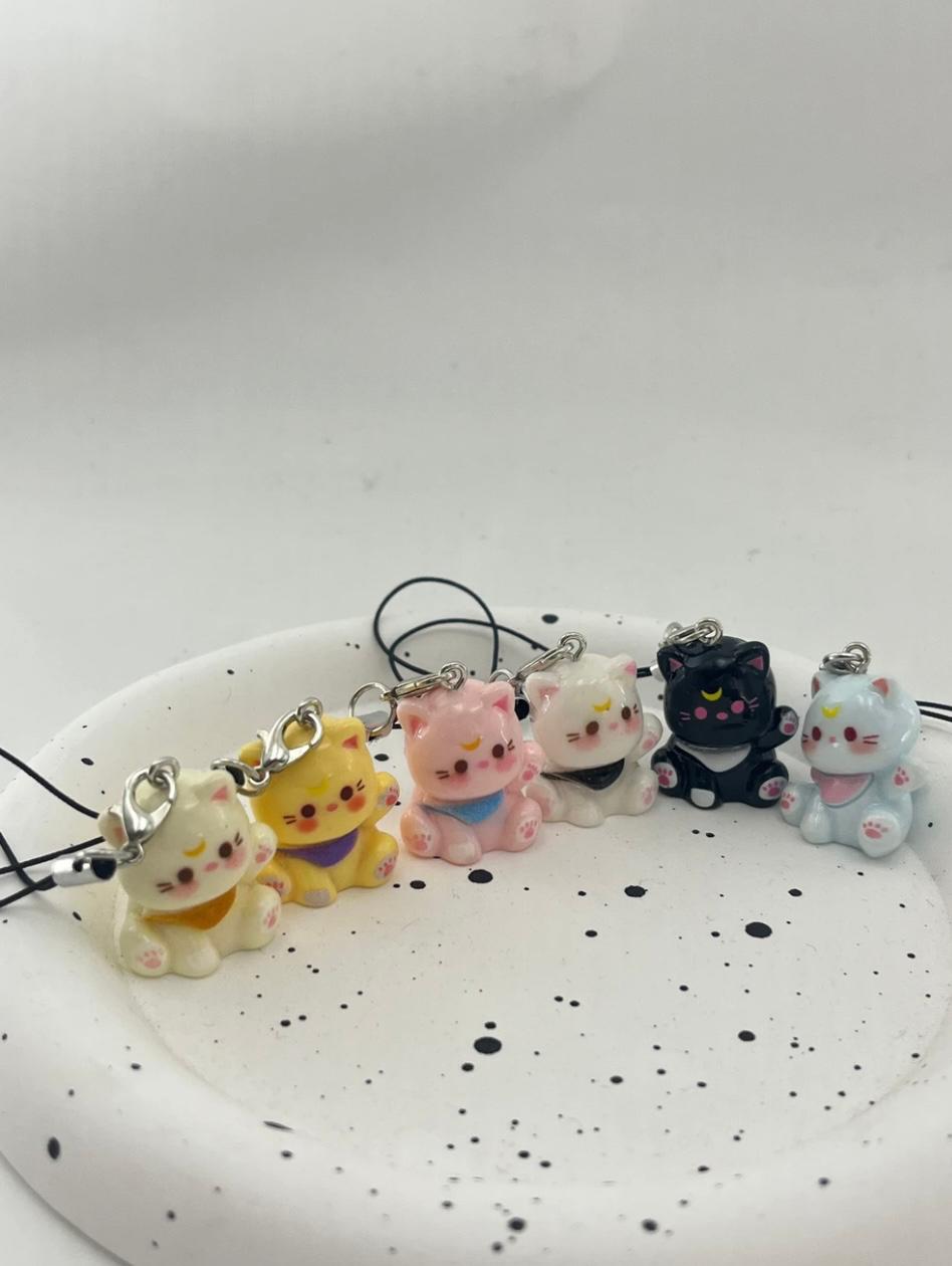 Kitten phone Charm