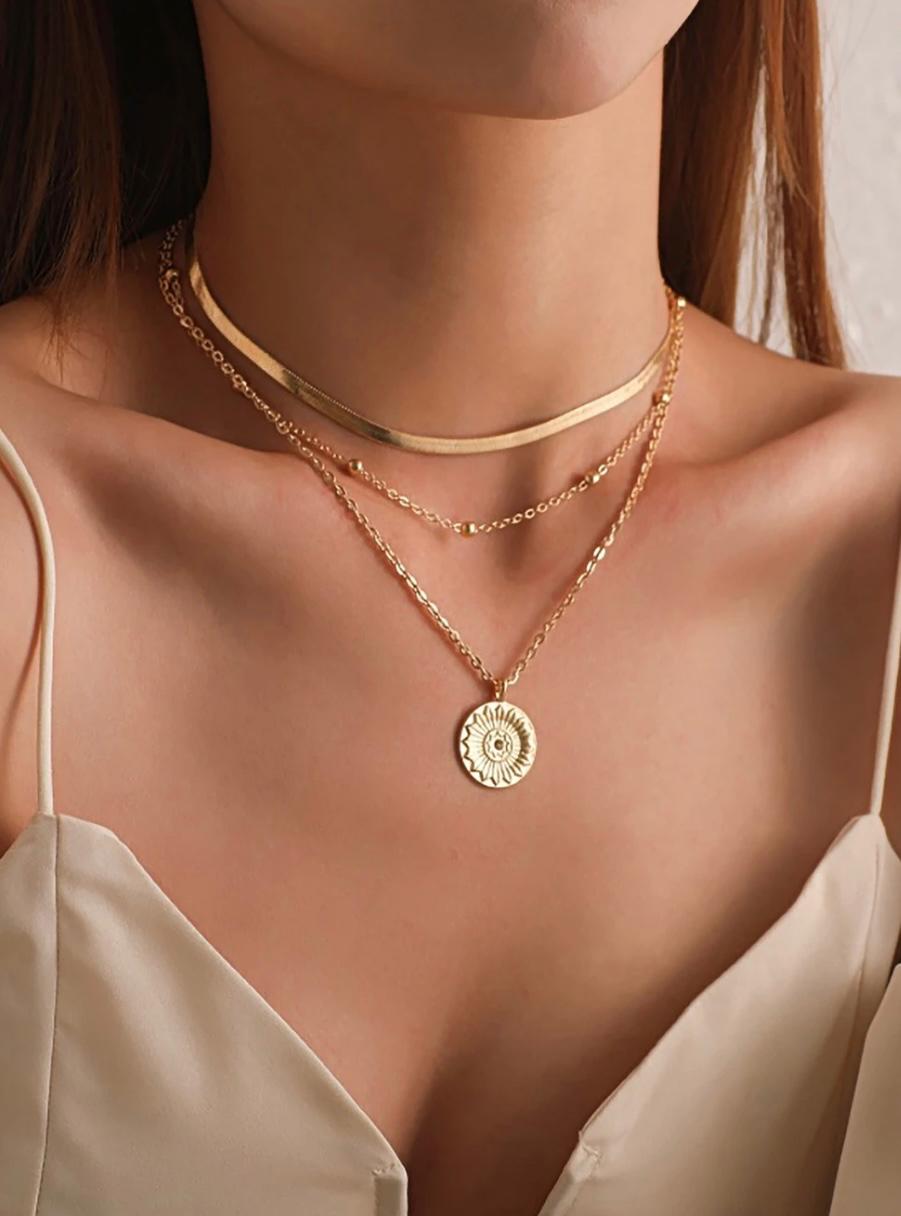 Golden layered Necklace