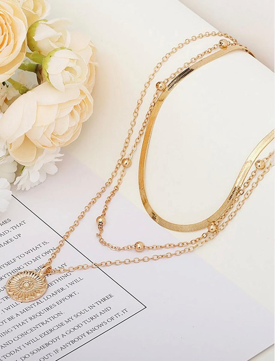 Golden layered Necklace