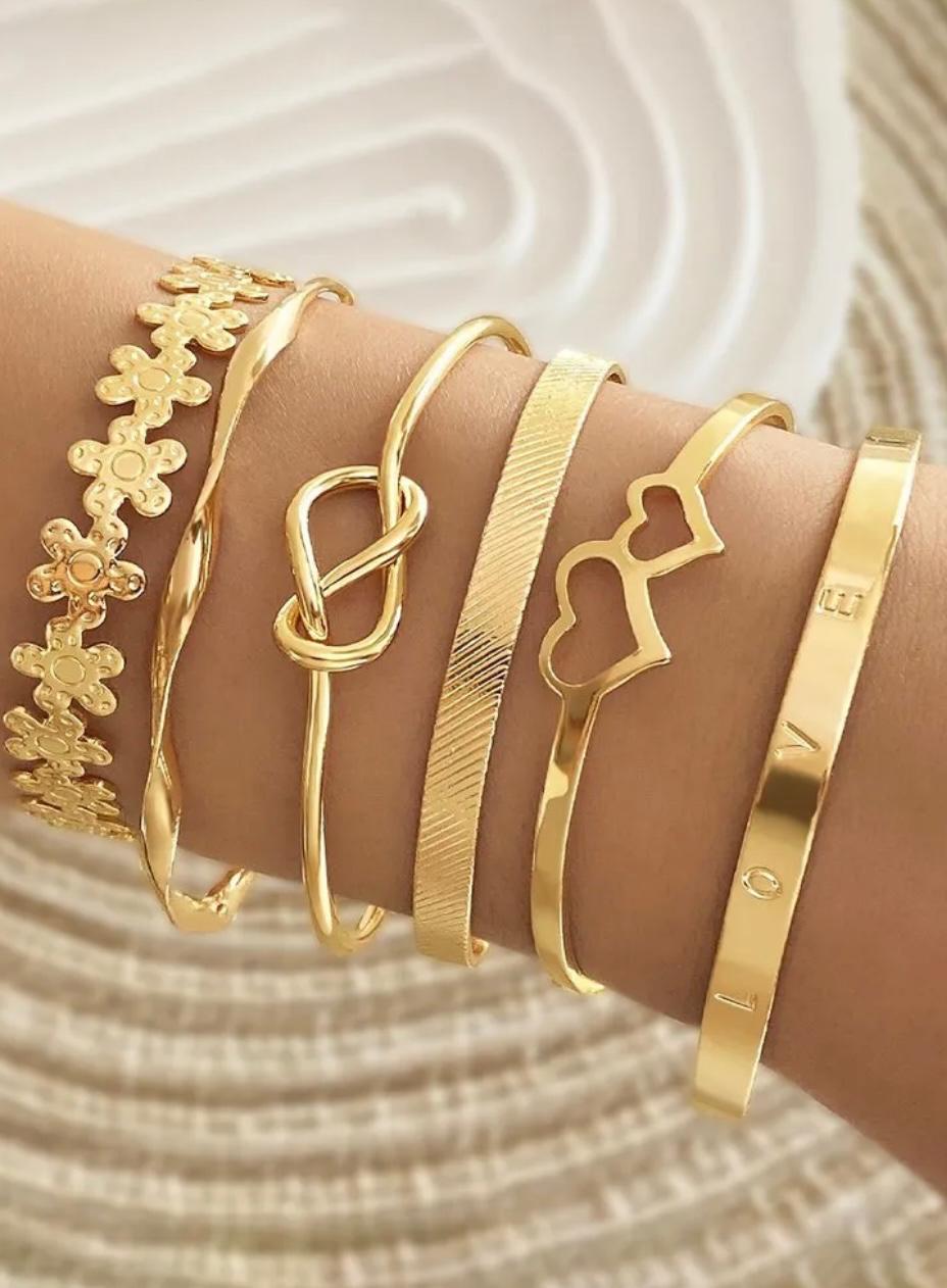 Metal Bracelet set of 6