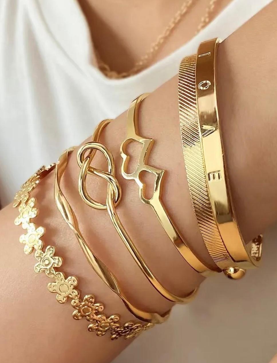 Metal Bracelet set of 6