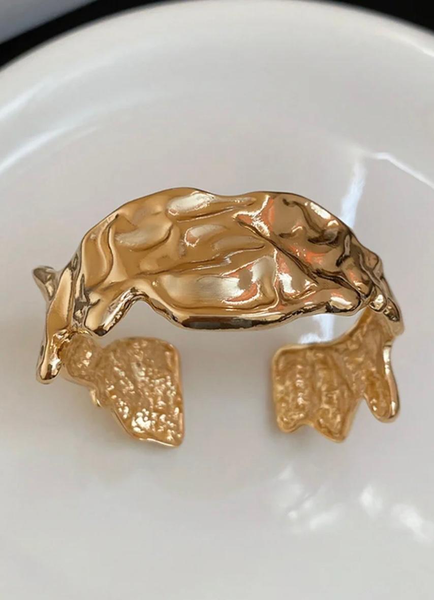 Geometric Golden Bracelet