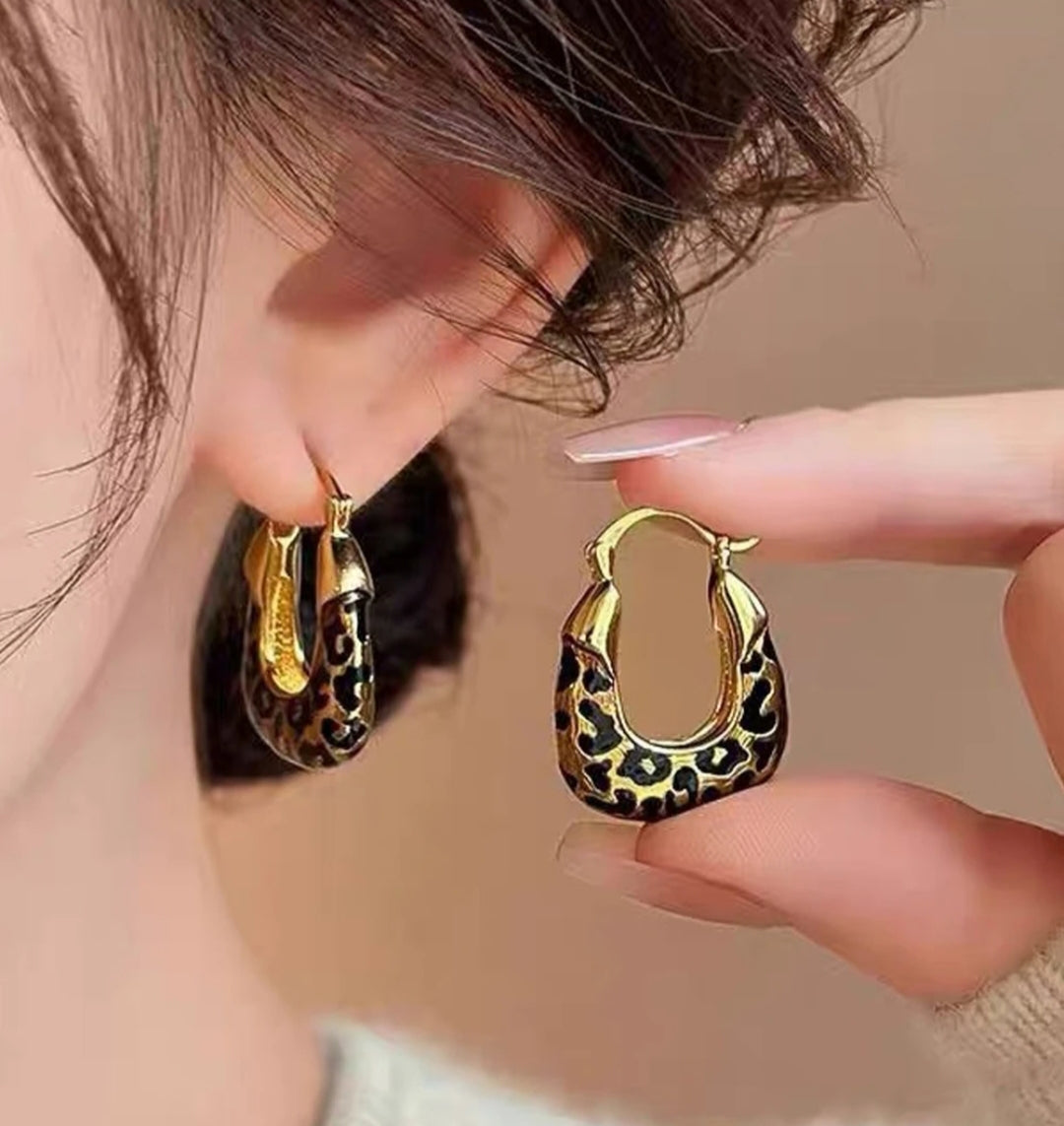 Leopard Print earrings