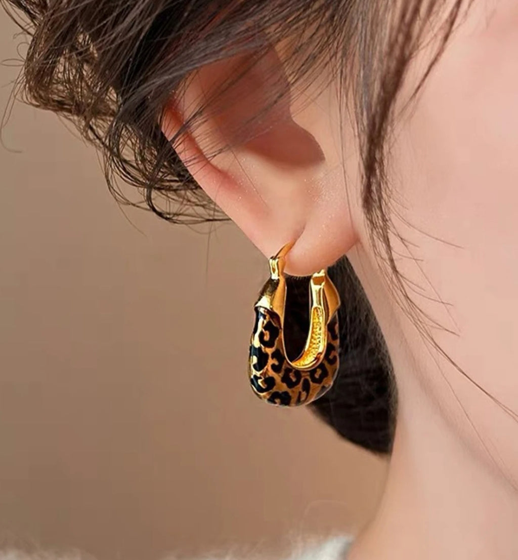 Leopard Print earrings