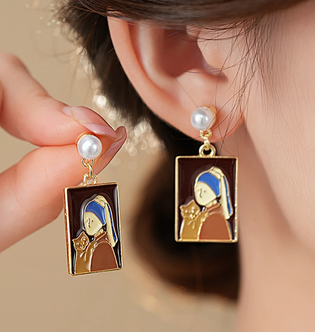 Face Dangle Earring