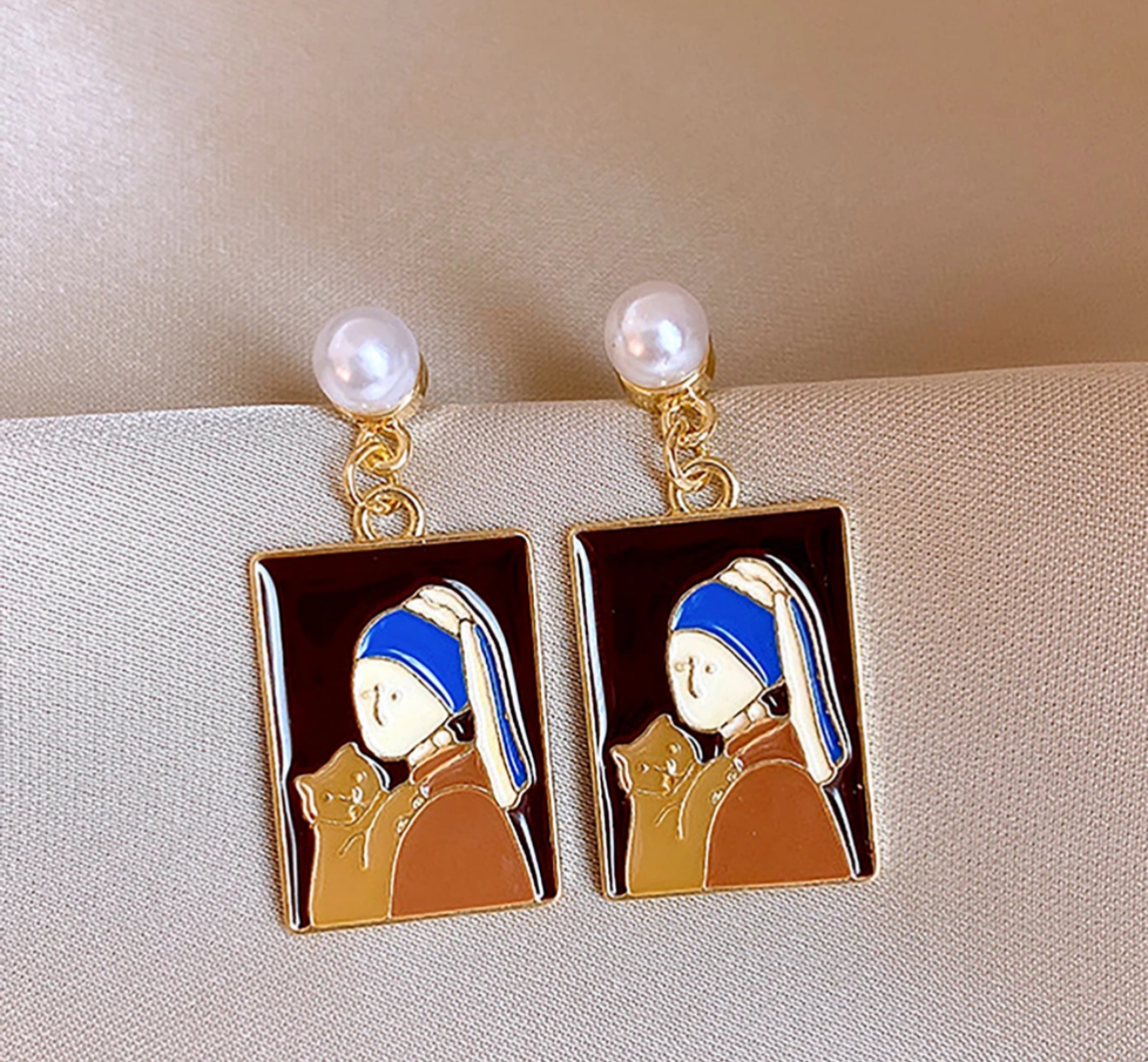 Face Dangle Earring