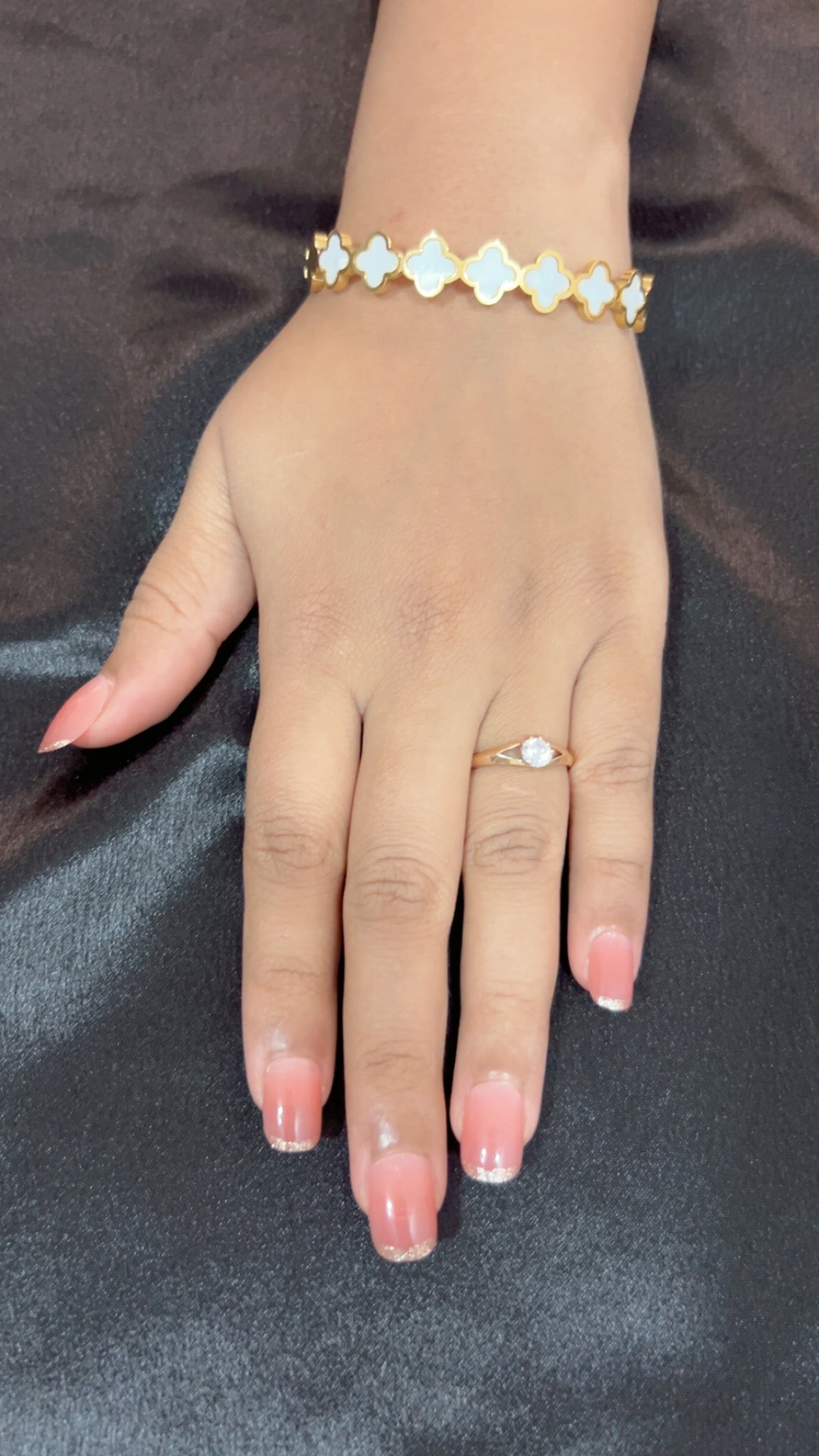 Clover themed bracelet