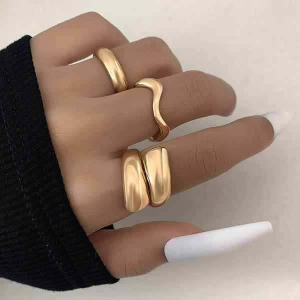 3 Stackable Finger Rings