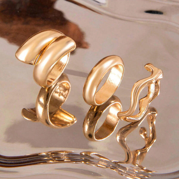 3 Stackable Finger Rings