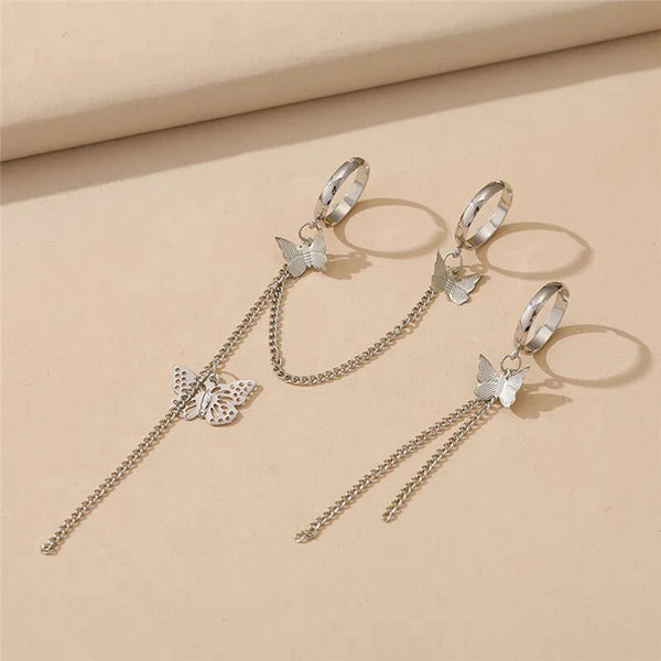 Set of 2 Butterfly Inspired Chain Rings