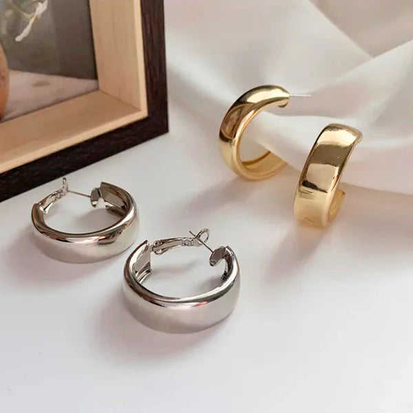 Contemporary Hoop Earrings