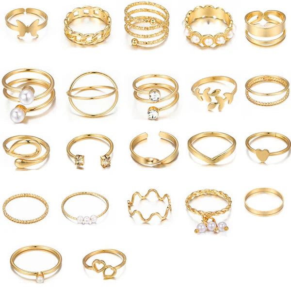 Gold Plated 22 Rings