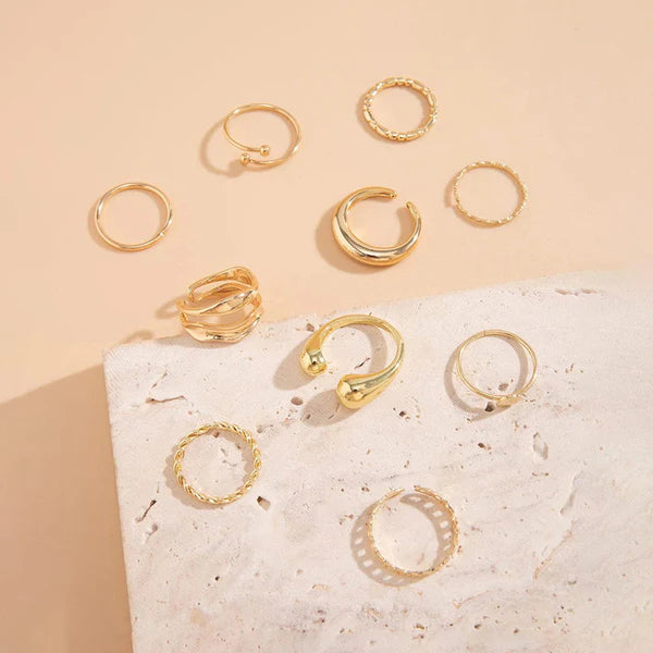Set of 10 Stackable Rings