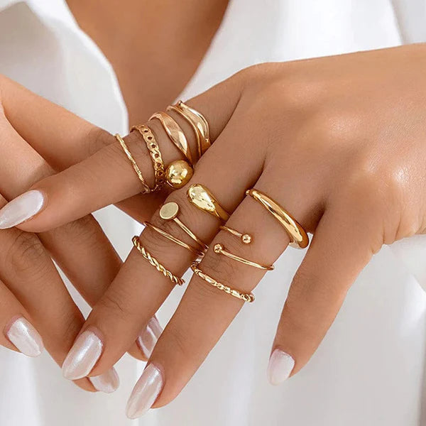 Set of 10 Stackable Rings