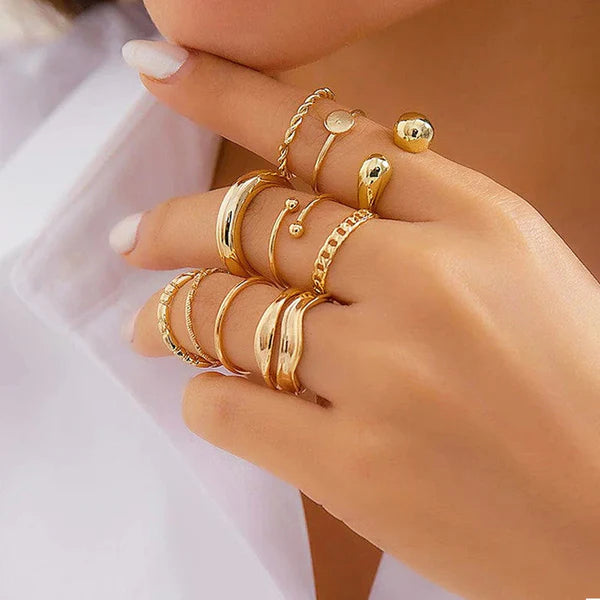 Set of 10 Stackable Rings