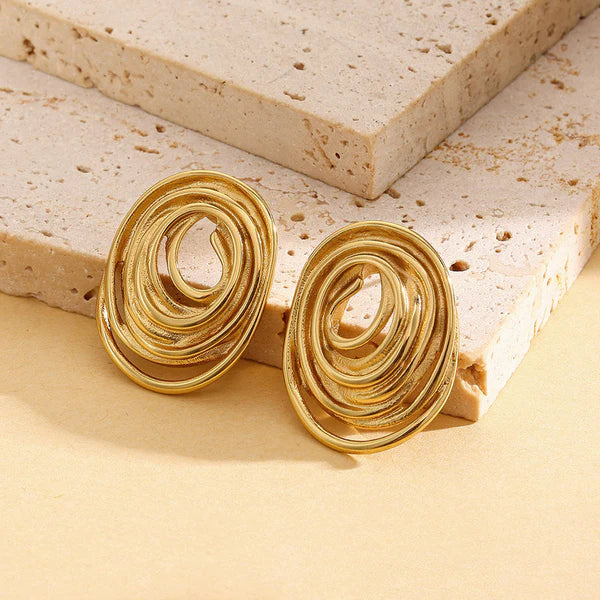 Spiral Stud Earrings