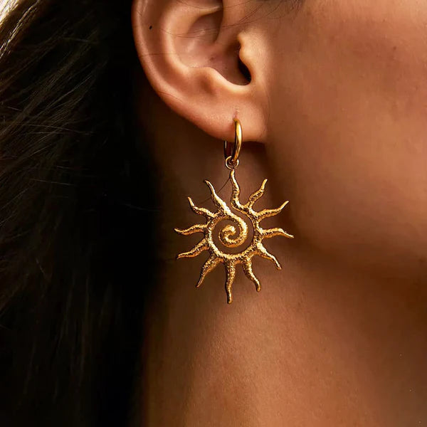 Sun Shaped Earrings