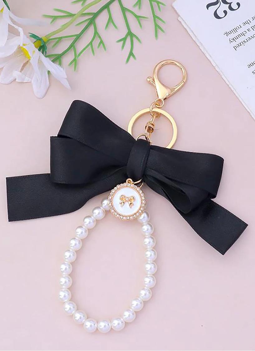 Bow and Pearl Bag Charm