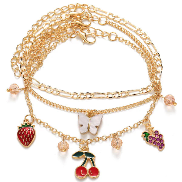 Layered Bracelet Cum Anklet