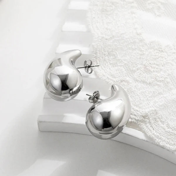 Chunky Dome Drop Earrings