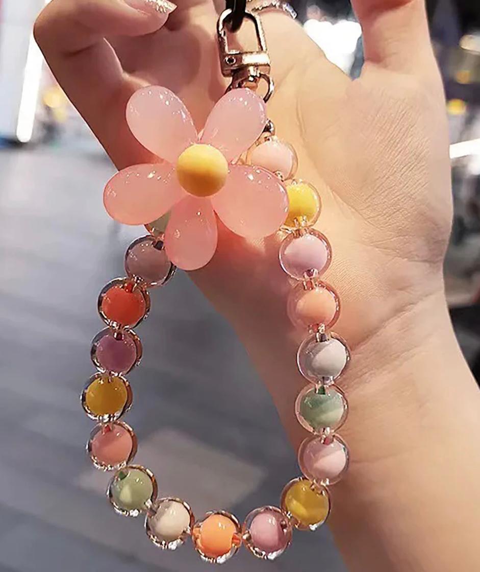 Pastel Floral Phone Charm