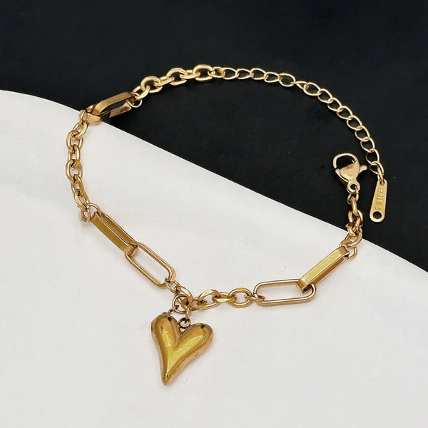 Heart Themed Charm Bracelet