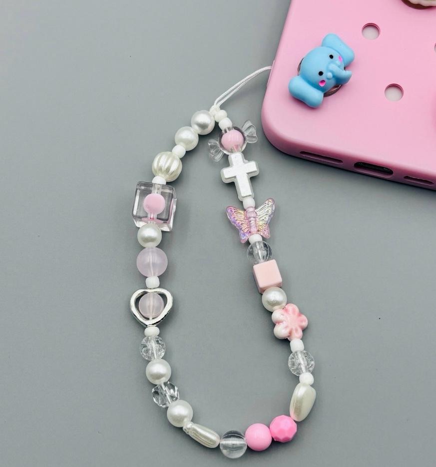 Soft Pink Phone Charm