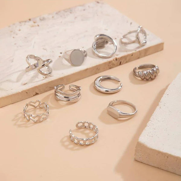 Contemporary Silver Finger Ring