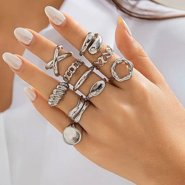 Contemporary Silver Finger Ring