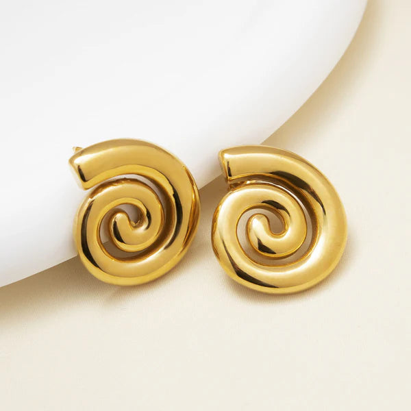 Spiral Chunky Earrings
